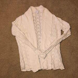 Charter Club Open Knit Angora Cardigan